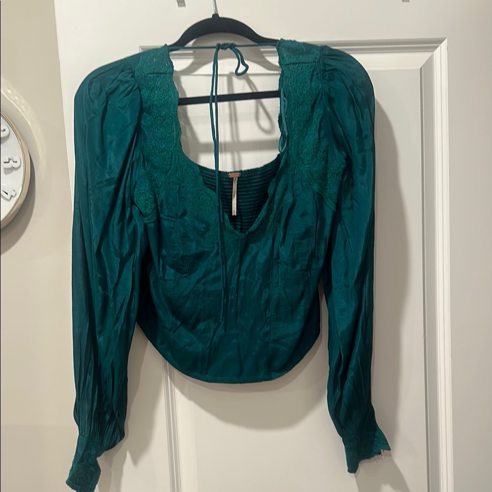 Free People Emerald Top